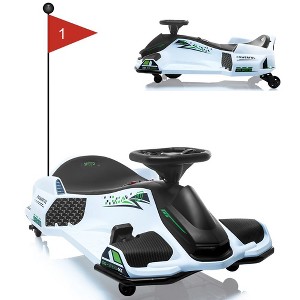 Kids Ride-On Drift Car, 24V Electric Drifting Go-Kart with Variable Speeds Up to 7.5 Mph, Built-in Music - 1 of 4
