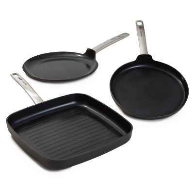 Berghoff Graphite 4pc Cookware Set With Glass Lids, Recycled 18/10  Stainless Steel : Target