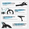 YONWAY 20" Children's Bicycle, Shock Absorbing Front Fork, 21 - Speed, V - brakes,Mountain Tire, Boys and Girls Kids Bike for Outdoor Adventure - 4 of 4