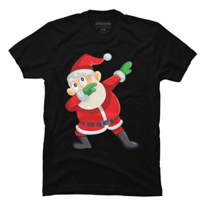 Men's Design By Humans Christmas Dabbing Santa Claus By GiftsIdeas T-Shirt - 1 of 4