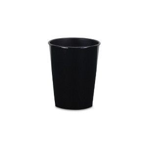 HomeRoots 5" Black Recycled Plastic Indoor Outdoor Round Pot Planter - 1 of 3
