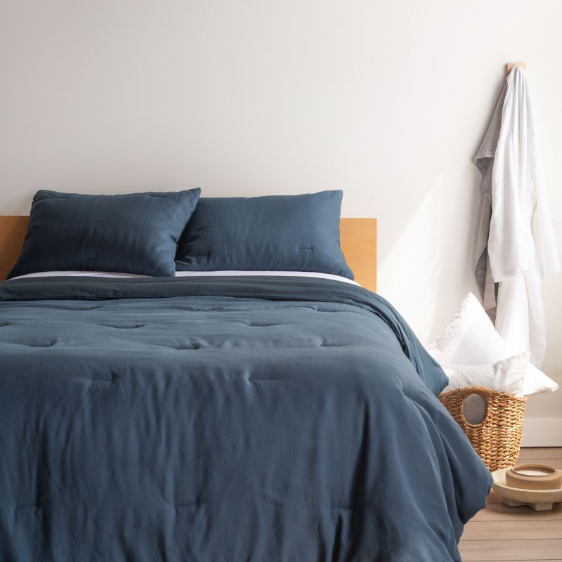 French Linen Comforter & Sham Set | BOKSER HOME, 1 of 12