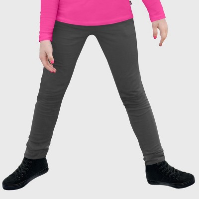 City Threads USA-Made Girls Soft Fleece Comfortable & Stylish Stretch Leggings for Toddlers/Kids