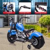 36V Kids Electric Dirt Bike, 350W Brushless Motor, Up to 16.5 mph, Training Wheels, Leather Seat, LED Lights, Music, Ride On Motorcycle - 4 of 4