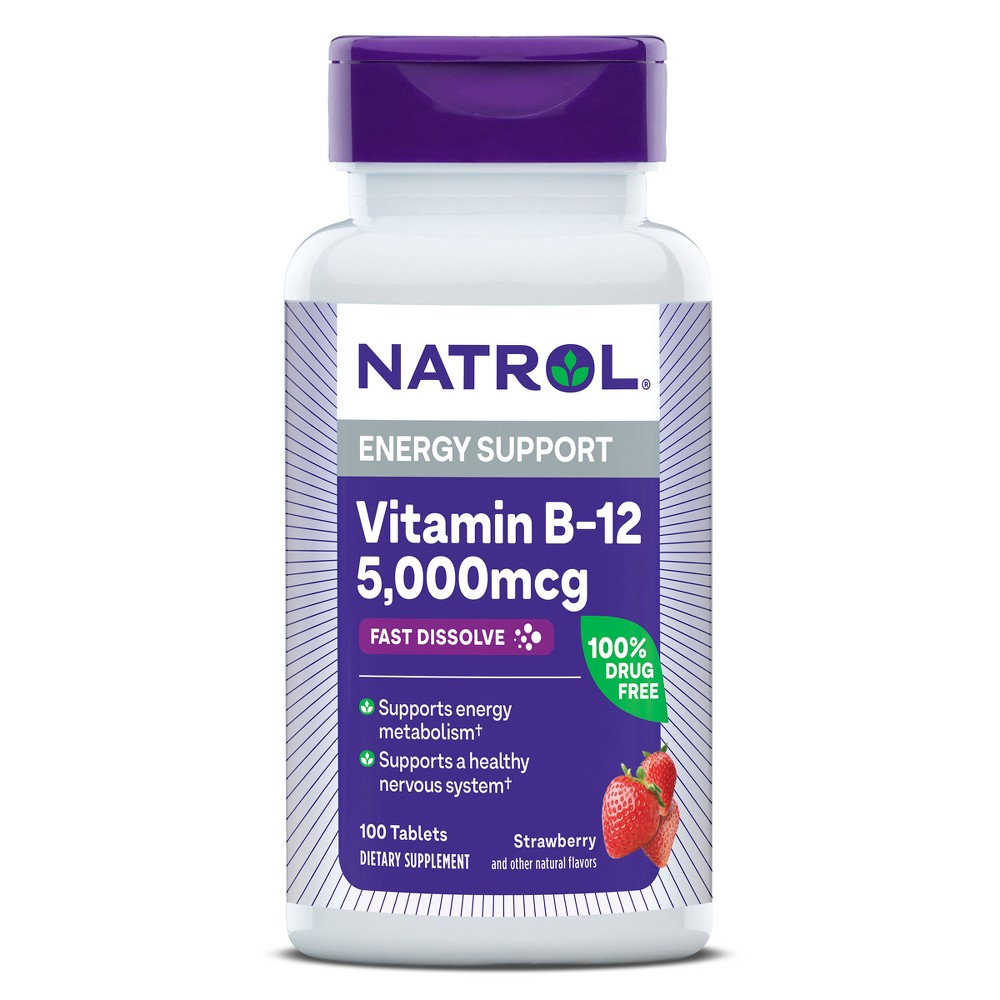 UPC 047469066727 product image for Natrol Vitamin B-12 Maximum Strength Fast Dissolve Energy Support Tablets - Stra | upcitemdb.com