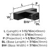 Amerock Intersect 1-15/16 inch (49mm) Length Cabinet or Furniture Knob - 4 of 4