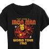 Women's - Marvel - Iron Man Band Tee Style Short Sleeve Graphic T-Shirt - 2 of 4