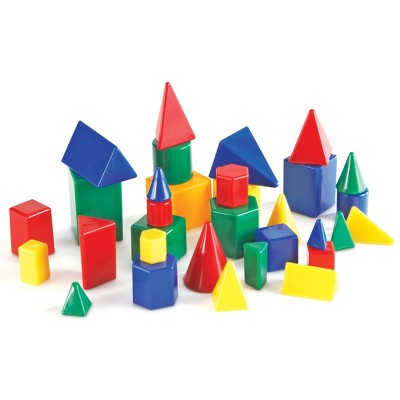 Colorful Plastic Mini GeoSolids Shapes Set for Kids