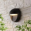 JONATHAN Y Orbe Outdoor Metal/Glass Dimmable Integrated LED Wall Sconce - 2 of 4