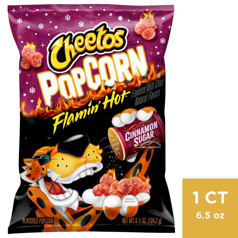Cheetos Flamin&#39; Hot Cinnamon Sugar Popcorn - 6.5oz, 1 of 3