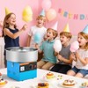 VEVOR Cotton Candy Machine Commercial, 1000W Electric Candy Floss Maker, Easy Use with 15 inch Stainless Steel Bowl and Sugar Scoop, Blue - 2 of 4