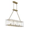 Savoy House Genry 3 - Light Chandelier in  Warm Brass - 4 of 4