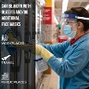 Bison Life Disposable Clear Face Shield, Lightweight Splash Protection, One Size, Blue - 10 Pack - 4 of 4
