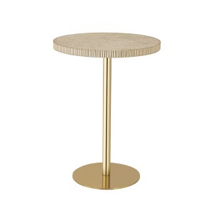 Fiona Gold Stone Side Table - 1 of 4