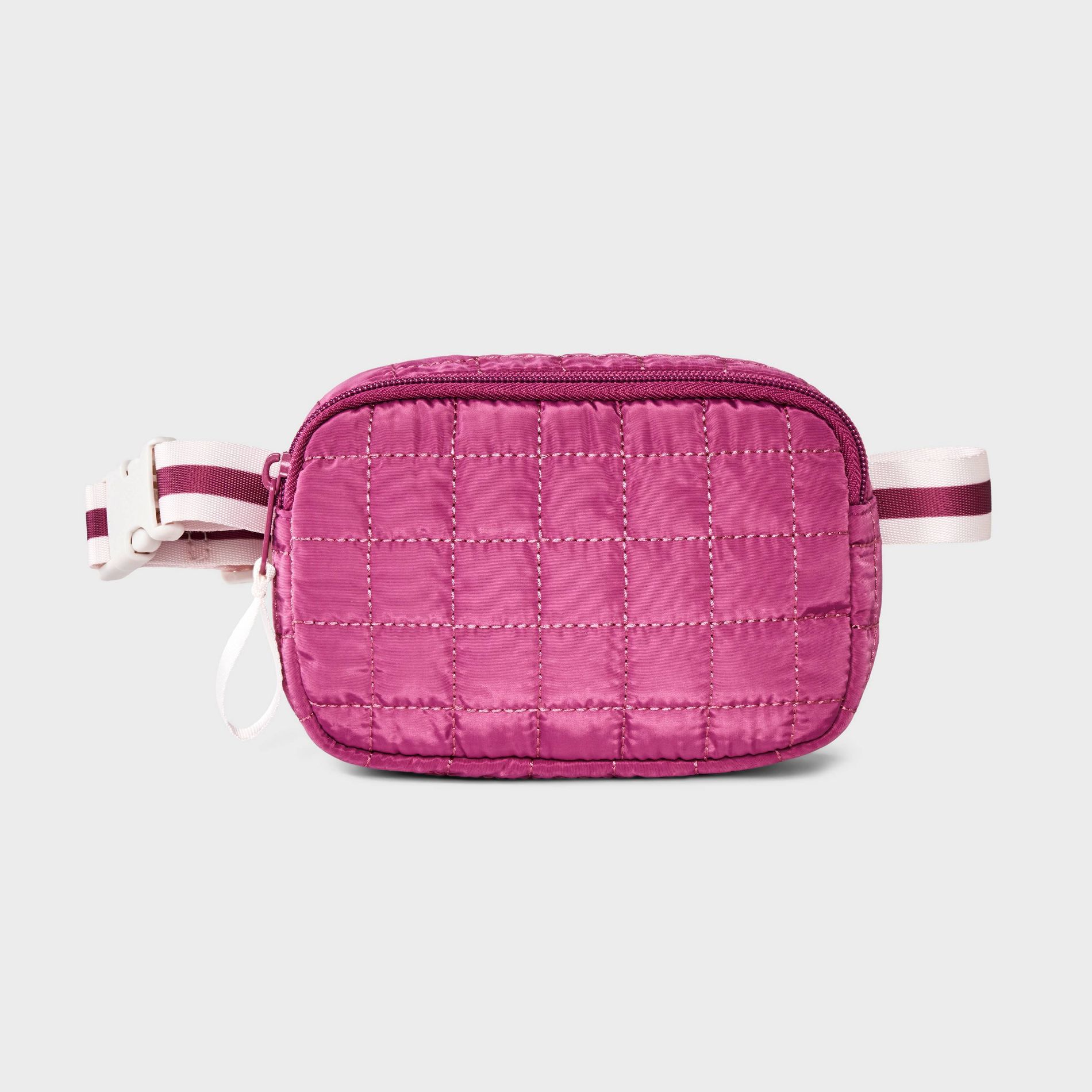 Girls' Quilted Fanny Crossbody Bag - Cat & Jack™ Maroon