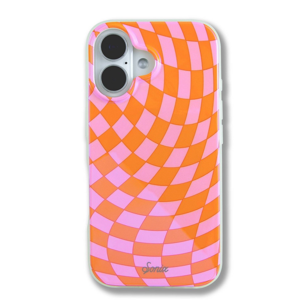 Sonix Apple iPhone 16 Case with MagSafe - Checkmate Pink/Orange