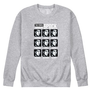 Men's - Star Trek - Spock Moods Graphic Fleece Sweatshirt - 1 of 4
