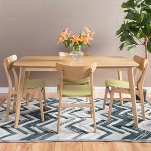 GDFStudio Toranto Mid Century Modern Fabric Upholstered 5 Piece Dining Set - 1 of 4