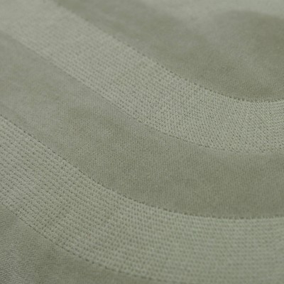 Green Cotton Velvet Embroidered Lumbar Pillow 14"x26"