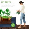 Best Choice Products 4x2x2ft Outdoor Metal Raised Garden Bed, Planter Box for Vegetables, Flowers - 3 of 4
