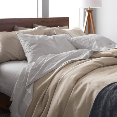 Silver Bamboo Cotton Deep-Pocket Full Sheet Set