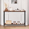 Entryway Table, 2-Tier Entryway Console Table, Narrow Sofa Table, Industrial Console Table for Hallway, Entryway, Living Room, Foyer - 4 of 4