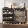 Shoe Storage Cabinet with 2 Flip Drawers,Automatic Deodorization Function - 2 of 4