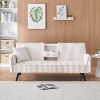 TiramisuBest Twin Size Daybed Metal Frame with Trundle Set, Twin Day Bed Sofa, Daybed and Roll Sofa Bed for Guest Room, Bedroom, Living Room, Black - 2 of 4