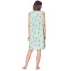 Casual Nights Women's Zipper Front House Dress Sleeveless Seersucker Housecoat Duster Lounger - 4 of 4