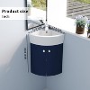 Vynxaria Corner Bathroom Vanity Sink Combo for Small Space Wall Mounted Cabinet Set, Ceramic Sink(BVC05316NB) - 4 of 4