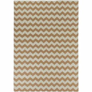 Mark & Day Emanuel 8'x11' Rectangle Woven Indoor Area Rugs Brown and Tan: Modern Chevron Wool, Stain-Resistant, Pet Friendly - 1 of 3