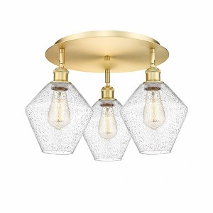 Cindyrella - 3 Light Flush Mount In Industrial Style-11 Inches Tall and 19.75 Inches Wide - 1 of 1