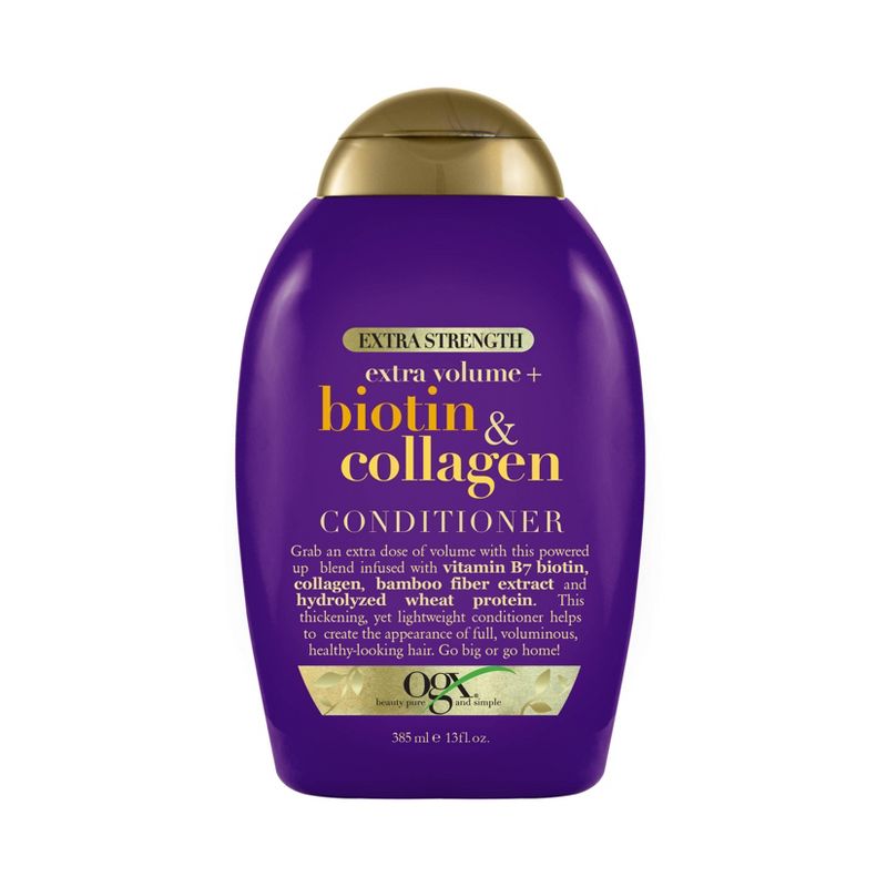 OGX Biotion &#38; Collagen Extra Strength Volumizing Conditioner for Fine Hair - 13 fl oz, 1 of 9