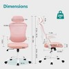 CAVINAS Ergonomic Office Chair with Adjustable Headrest and Flip-Up Arms, Mesh Home Office Desk Chairs, Swivel Chair with High Back, Computer Chair - 2 of 4