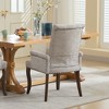 Okak Mid-Century Elegant Tufted Dining Chairs with Curved Legs for Kitchen Dining Room,Chenille Upholstered Seating Arm Dining Chair - 3 of 4