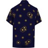 LA LEELA Men's Hawaiian Vacation Shirt Summer Holiday Tops Fashion Hawaii Short Sleeve Beaches Button-Down Dress Shirts For Men - 2 of 4