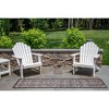 Liora Manne Carmel  Indoor/Outdoor Rug  Black.. - 2 of 4