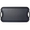 Pre-Seasoned Cast Iron Reversible Rectangular Grill/Griddle, Black,20inch x 10inch - 2 of 4