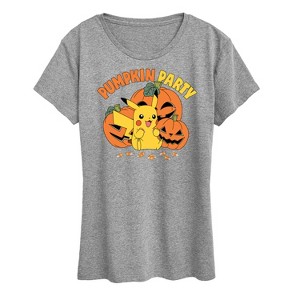 Women's - Pokémon - Pumpkin Party Short Sleeve Graphic T-Shirt - 1 of 4