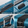 Coolife Luggage,Suitcase PC+ABS Spinner Built-In TSA lock,Black brown, M(24in) - 4 of 4