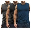 COOFANDY Men's 3 Pack Workout Tank Tops Gym Muscle Tee Bodybuilding Fitness Sleeveless T Shirts - 3 of 4