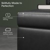 PU Leather Stool with PU+Yang Wood+Sponge+Plastic Construction, Storage Feature, Durable Plastic Footrest, Comfortable and Stylish - 3 of 4