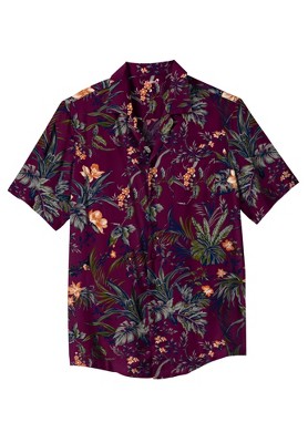 KingSize KS Island Printed Rayon Short-Sleeve Shirt