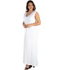24seven Comfort Apparel Sleeveless Empire Waist Plus Size Maxi Dress - 2 of 4
