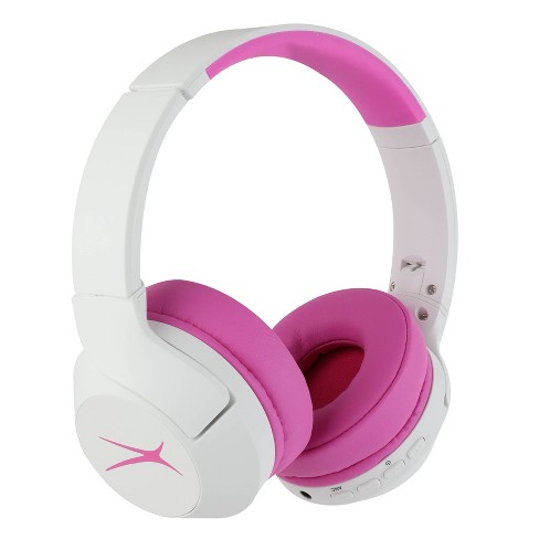 Altec Lansing Kid Safe Active Noise Cancelling Bluetooth Wireless  Headphones - Pop Pink