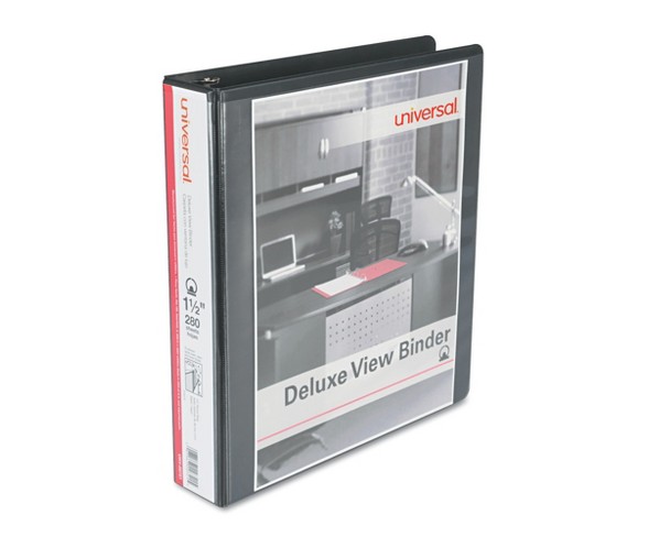 Universal 275 Sheet 1.5" Ring Binder Black