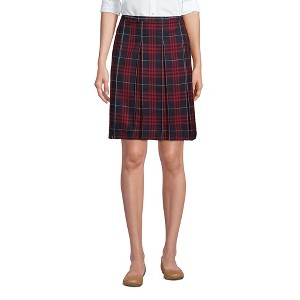 School Uniform Young Women's Plaid Box Pleat Skirt Top of the Knee - 1 of 4