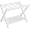 Luggage Rack, Folding Suitcase Stand with Storage Shelf, for Guest Room, Hotel, Bedroom - 2 of 4