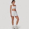 Anna-Kaci Women's Square Neckline Sports Bra with Supportive Underband for Low to Medium Impact Activities - 4 of 4
