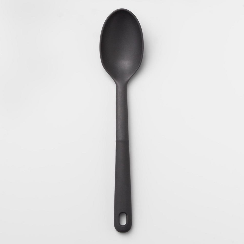 Nylon Cooking Solid Spoon with Soft Grip - Made By Design&amp;#8482;